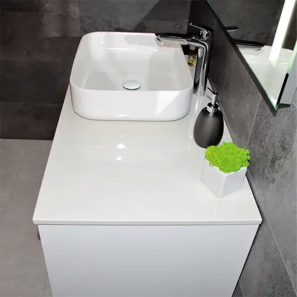 Тумба с раковиной REXON Ombra RX99ES/100 Glossy White/Concrete Grey - Зображення 3